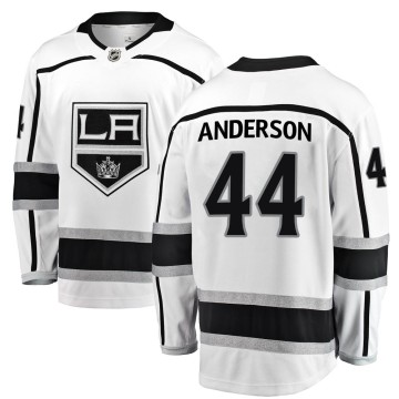 Breakaway Fanatics Branded Men's Mikey Anderson Los Angeles Kings ized Away Jersey - White