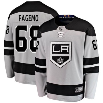 Breakaway Fanatics Branded Men's Samuel Fagemo Los Angeles Kings Alternate Jersey - Gray