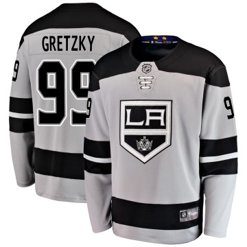 Breakaway Fanatics Branded Men's Wayne Gretzky Los Angeles Kings Alternate Jersey - Gray