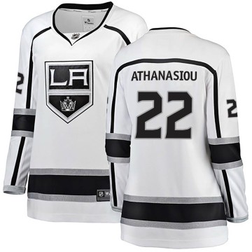Breakaway Fanatics Branded Women's Andreas Athanasiou Los Angeles Kings Away Jersey - White