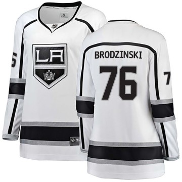 Breakaway Fanatics Branded Women's Jonny Brodzinski Los Angeles Kings Away Jersey - White