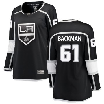 Breakaway Fanatics Branded Women's Sean Backman Los Angeles Kings Home Jersey - Black