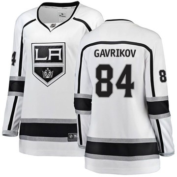 Breakaway Fanatics Branded Women's Vladislav Gavrikov Los Angeles Kings Away Jersey - White