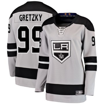 Breakaway Fanatics Branded Women's Wayne Gretzky Los Angeles Kings Alternate Jersey - Gray
