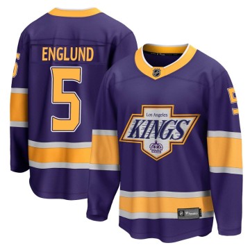Breakaway Fanatics Branded Youth Andreas Englund Los Angeles Kings 2020/21 Special Edition Jersey - Purple