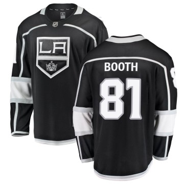 Breakaway Fanatics Branded Youth Angus Booth Los Angeles Kings Home Jersey - Black