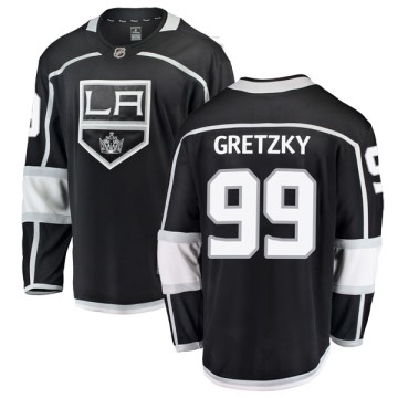 Breakaway Fanatics Branded Youth Wayne Gretzky Los Angeles Kings Home Jersey - Black