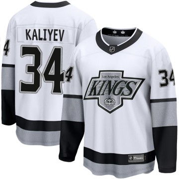 Premier Fanatics Branded Men's Arthur Kaliyev Los Angeles Kings Breakaway Alternate Jersey - White