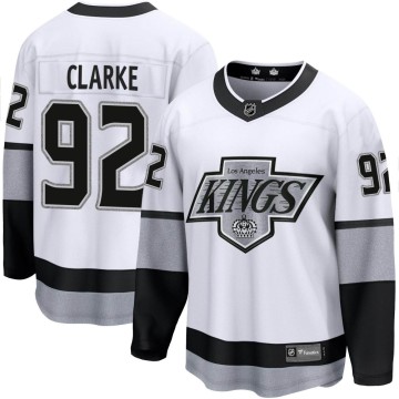 Premier Fanatics Branded Men's Brandt Clarke Los Angeles Kings Breakaway Alternate Jersey - White