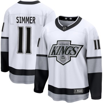 Premier Fanatics Branded Men's Charlie Simmer Los Angeles Kings Breakaway Alternate Jersey - White