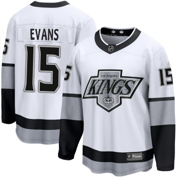 Premier Fanatics Branded Men's Daryl Evans Los Angeles Kings Breakaway Alternate Jersey - White