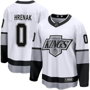 Premier Fanatics Branded Men's David Hrenak Los Angeles Kings Breakaway Alternate Jersey - White