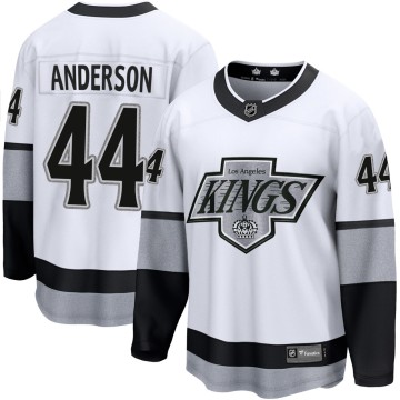 Premier Fanatics Branded Men's Mikey Anderson Los Angeles Kings Breakaway Alternate Jersey - White