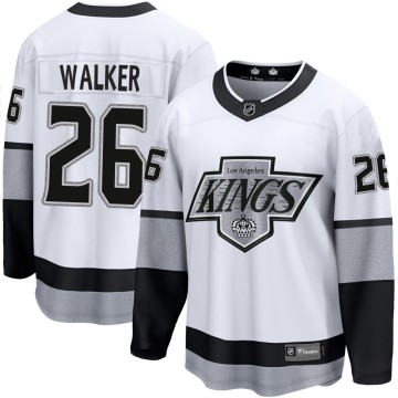 Premier Fanatics Branded Men's Sean Walker Los Angeles Kings Breakaway Alternate Jersey - White