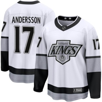 Premier Fanatics Branded Youth Lias Andersson Los Angeles Kings Breakaway Alternate Jersey - White