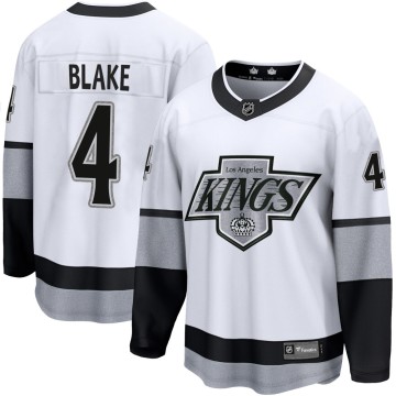 Premier Fanatics Branded Youth Rob Blake Los Angeles Kings Breakaway Alternate Jersey - White