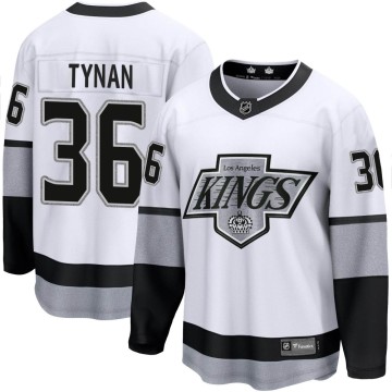 Premier Fanatics Branded Youth T.J. Tynan Los Angeles Kings Breakaway Alternate Jersey - White