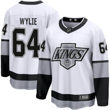 Premier Fanatics Branded Youth Wyatte Wylie Los Angeles Kings Breakaway Alternate Jersey - White